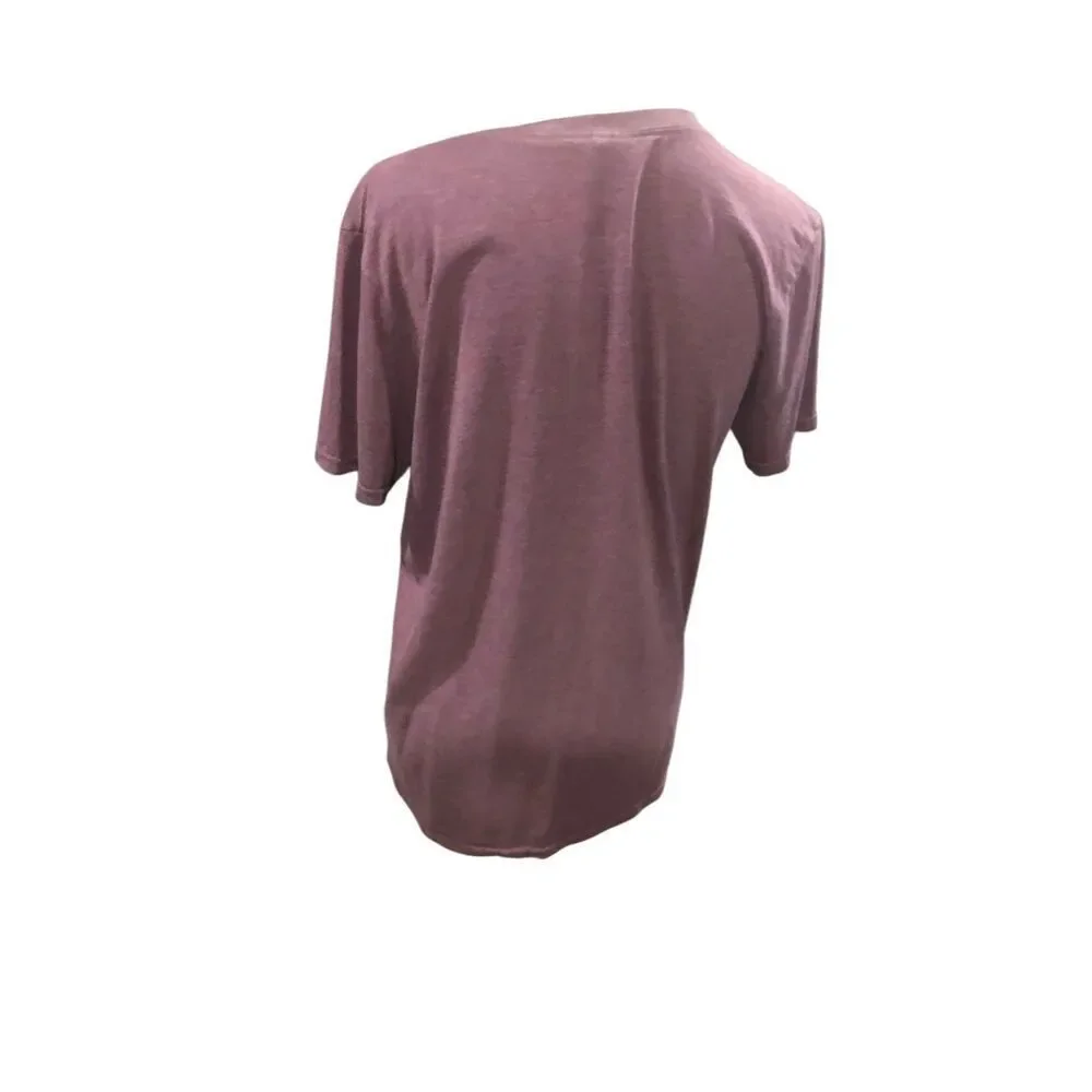 Maroon Subaru vintage style shirt sleeve tee shirt. Size M